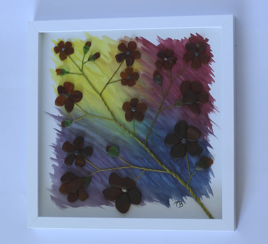 Handmade Sea Glass Art - Bejeweled