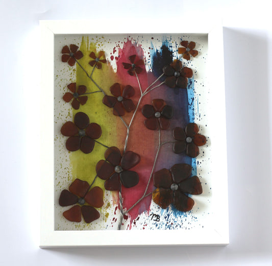 Handmade Sea Glass Art - Contrast