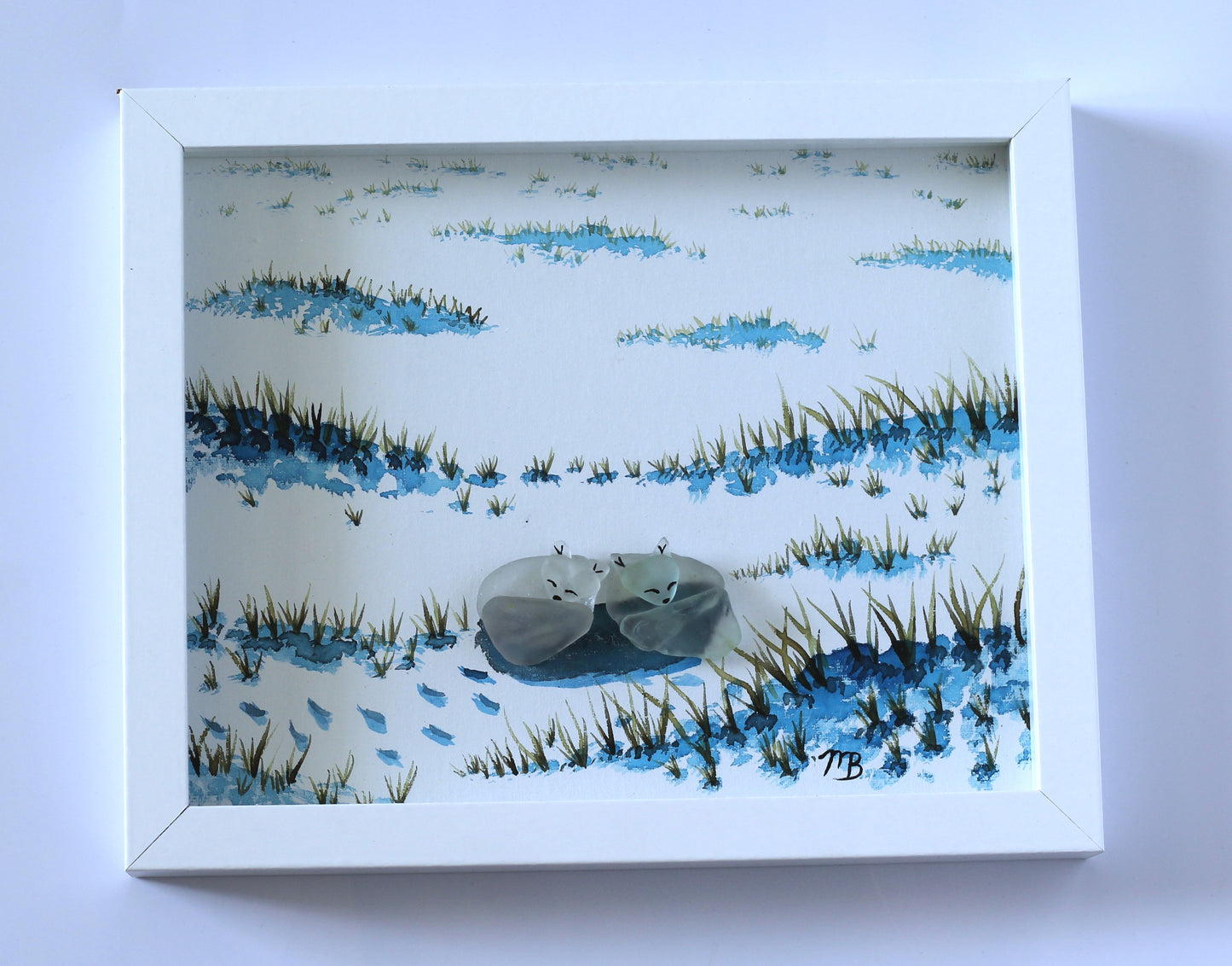 Handmade Sea Glass Art - Family Ties
