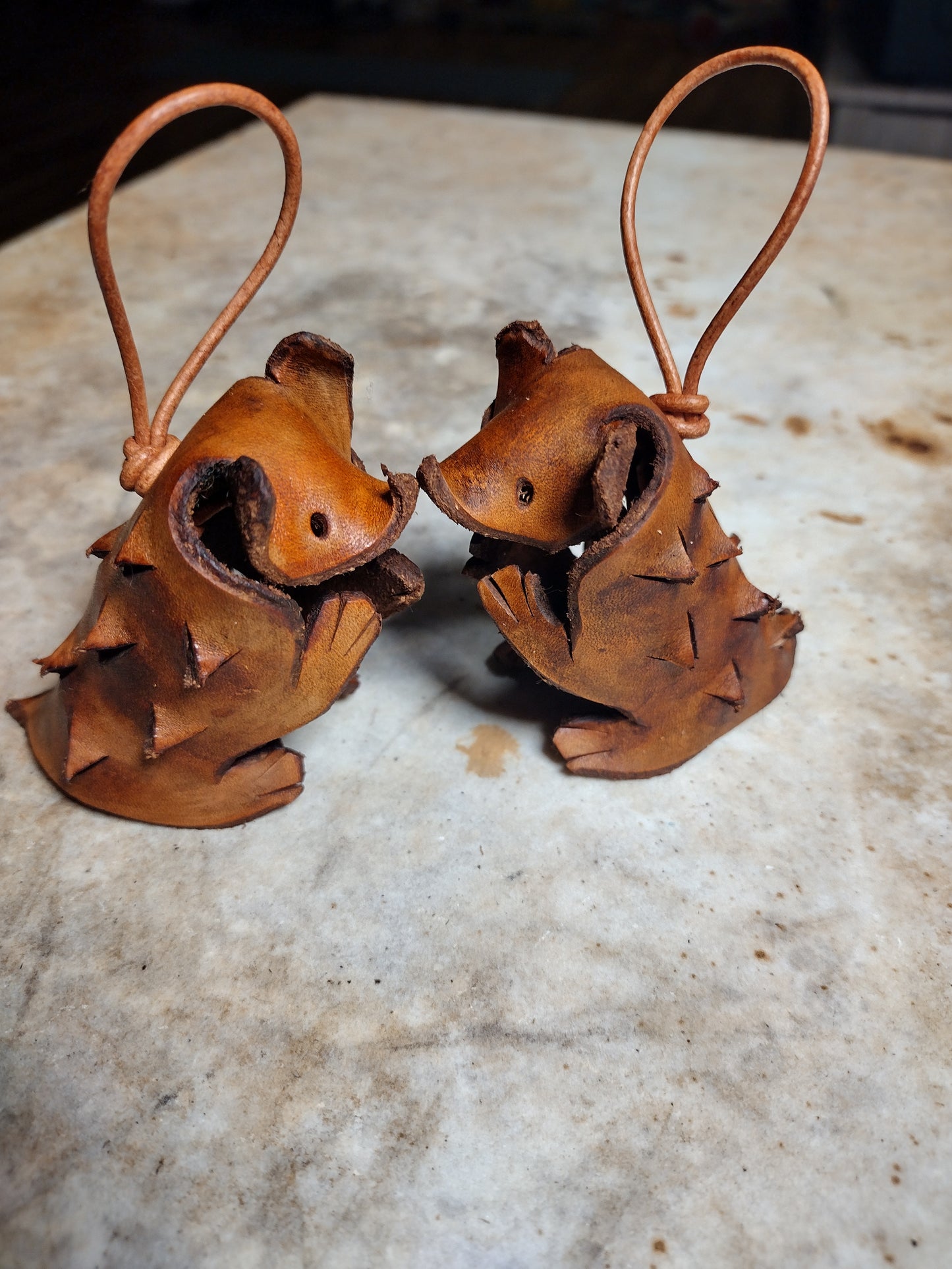 Leather Hedgehog Figurine/Ornament